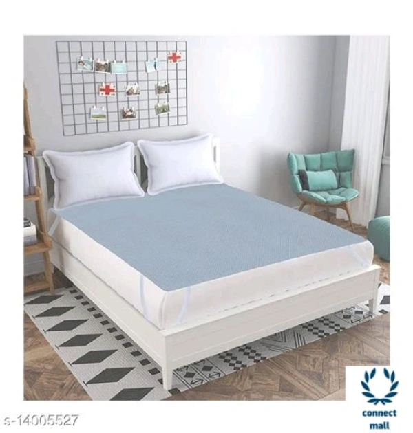 Beautiful Double Bed Mattress Protector - LXB: 72inX78in, Sky Blue